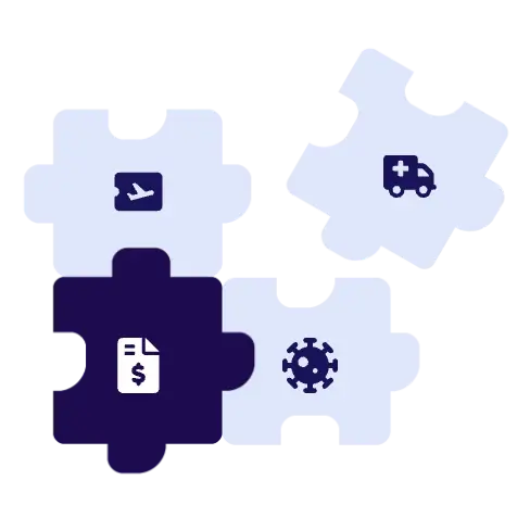 Branded purple puzzle graphic representing Insurte partnerships